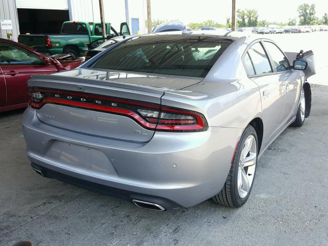 2C3CDXCTXJH234549 - 2018 DODGE CHARGER R/ SILVER photo 4