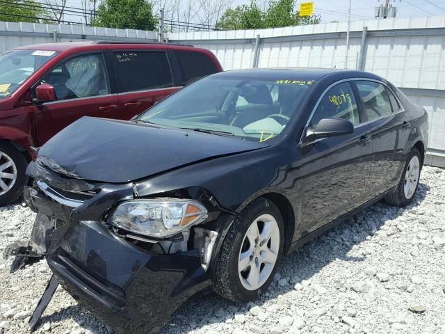 1G1ZB5E14BF397432 - 2011 CHEVROLET MALIBU LS BLACK photo 2