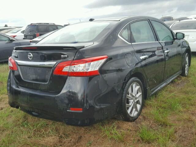 3N1AB7AP9EL642474 - 2014 NISSAN SENTRA S BLACK photo 4