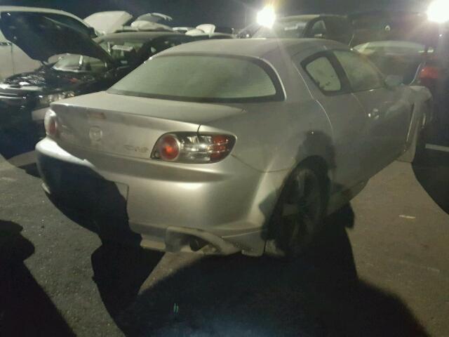 JM1FE17N740130995 - 2004 MAZDA RX8 SILVER photo 4