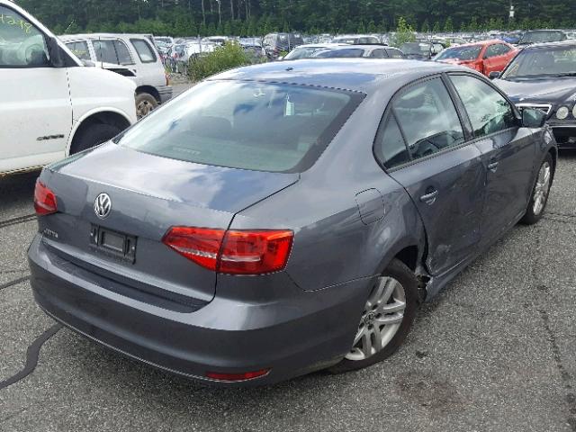 3VW2K7AJ0FM215254 - 2015 VOLKSWAGEN JETTA BASE 灰色 照片 4