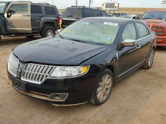 3LNHL2GCXCR814792 - 2012 LINCOLN MKZ BLACK photo 2