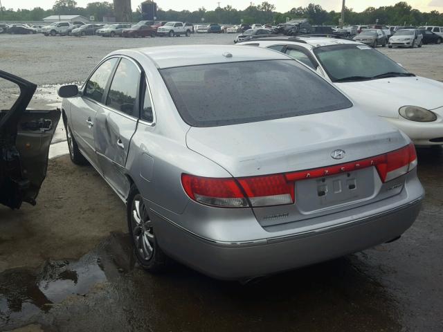 KMHFC46F77A210292 - 2007 HYUNDAI AZERA SE SILVER photo 3