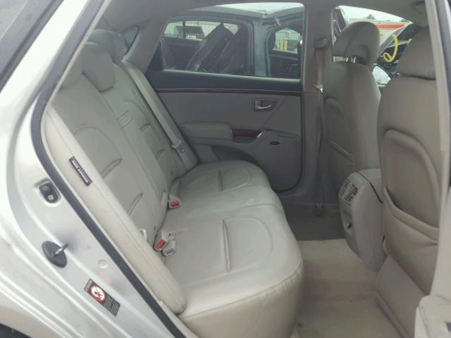 KMHFC46F77A210292 - 2007 HYUNDAI AZERA SE SILVER photo 6