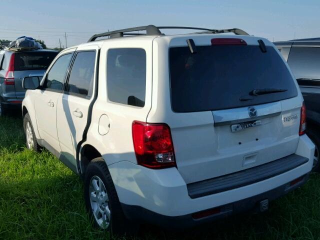 4F2CY0GG8BKM06835 - 2011 MAZDA TRIBUTE WHITE photo 3