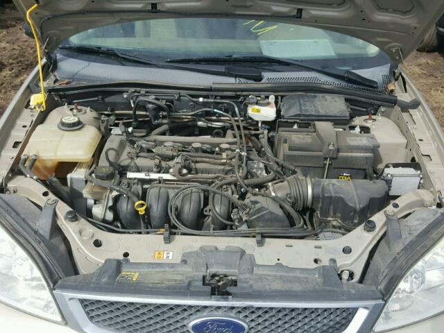 1FAFP34N87W254890 - 2007 FORD FOCUS ZX4 GOLD photo 7