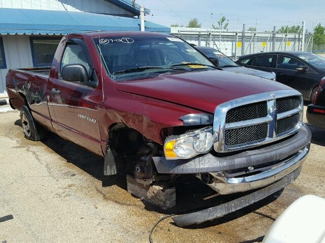 1D7HA16N92J224850 - 2002 DODGE RAM 1500 BURGUNDY photo 1