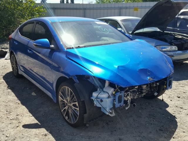 KMHD04LB5HU364565 - 2017 HYUNDAI ELANTRA SP BLUE photo 1