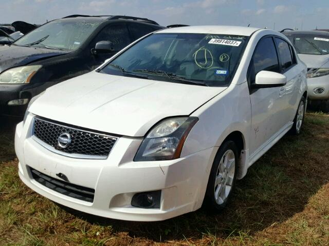 3N1AB6AP7CL775290 - 2012 NISSAN SENTRA 2.0 WHITE photo 2