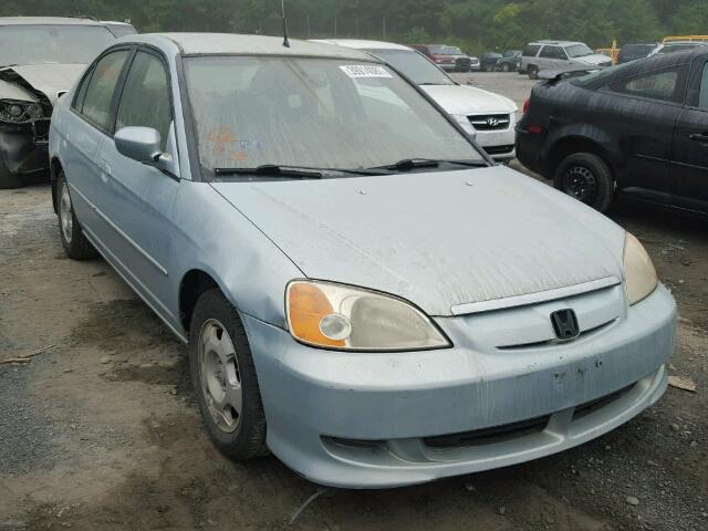 JHMES96643S018427 - 2003 HONDA CIVIC HYBR BLUE photo 1