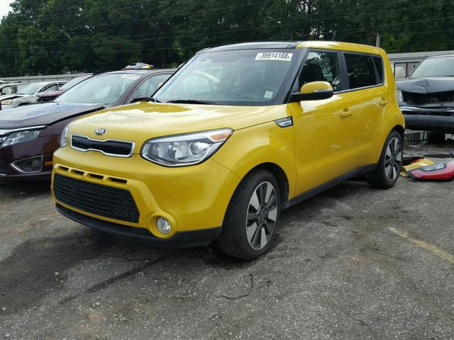 KNDJX3A53F7126879 - 2015 KIA SOUL ! YELLOW photo 2