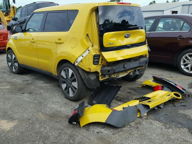 KNDJX3A53F7126879 - 2015 KIA SOUL ! YELLOW photo 3