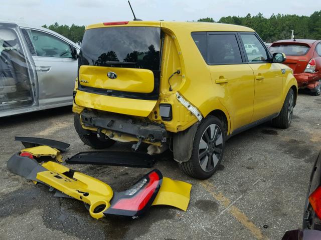 KNDJX3A53F7126879 - 2015 KIA SOUL ! YELLOW photo 4