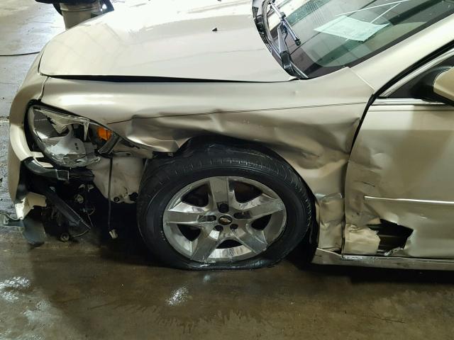 1G1ZC5EB2AF132772 - 2010 CHEVROLET MALIBU 1LT BEIGE photo 9