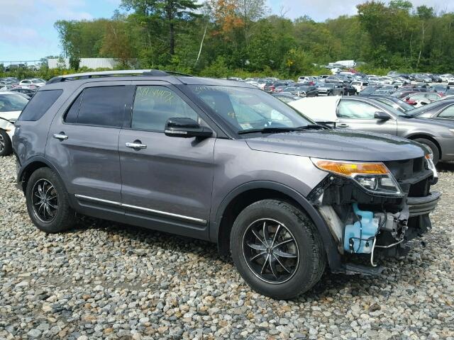 1FM5K8D8XEGA30146 - 2014 FORD EXPLORER GRAY photo 1