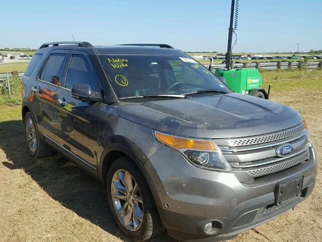 1FM5K7F86EGA12895 - 2014 FORD EXPLORER L GRAY photo 1