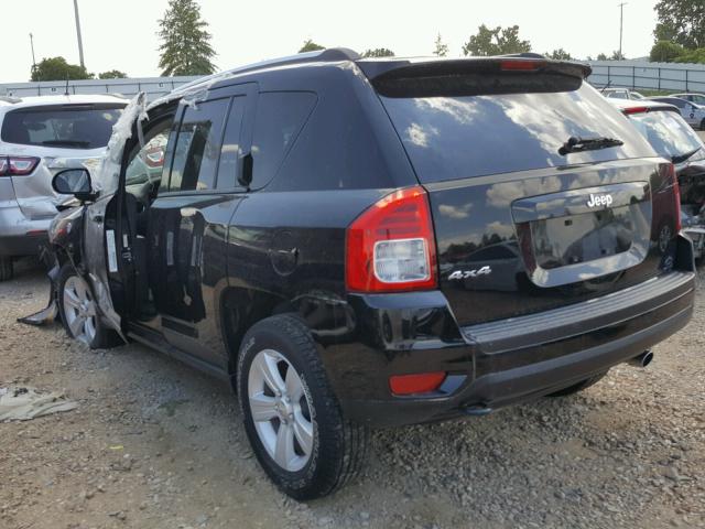 1C4NJDBB2CD630480 - 2012 JEEP COMPASS SP BLACK photo 3