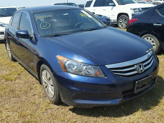 1HGCP2F3XCA041404 - 2012 HONDA ACCORD LX BLUE photo 1