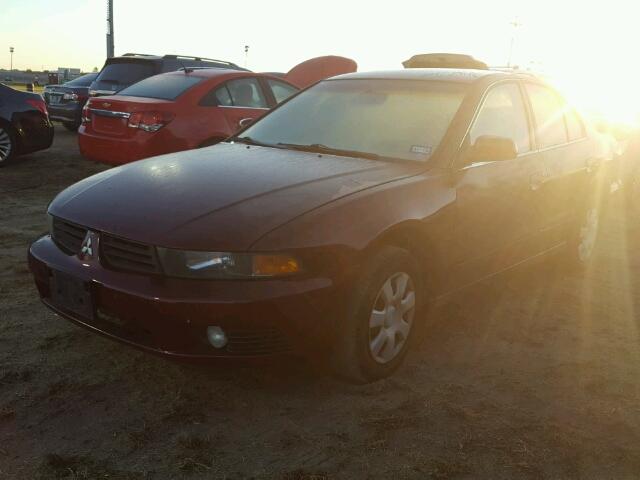 4A3AA46G03E192232 - 2003 MITSUBISHI GALANT BURGUNDY photo 2