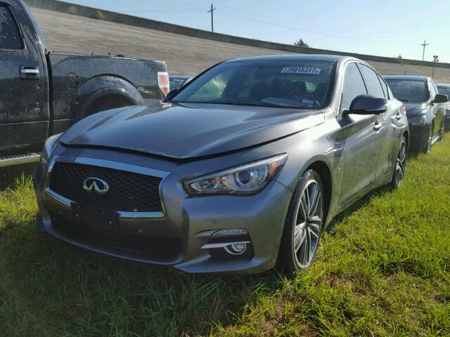 JN1BV7AP7FM333590 - 2015 INFINITI Q50 BASE GRAY photo 2