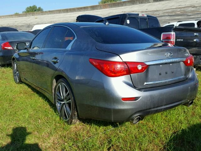 JN1BV7AP7FM333590 - 2015 INFINITI Q50 BASE Gris foto 3