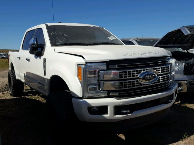 1FT7W2BT9HEE32228 - 2017 FORD F250 SUPER WHITE photo 1