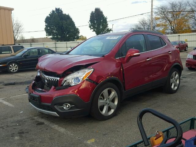 KL4CJBSB6FB208265 - 2015 BUICK ENCORE CON RED photo 2