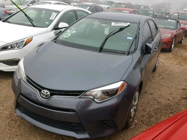 2T1BURHE2FC447896 - 2015 TOYOTA COROLLA L GRAY photo 2