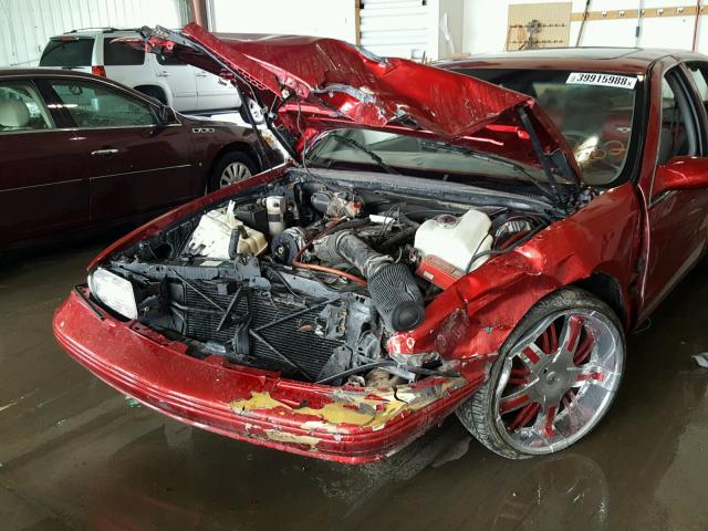 1G1BL52P6TR133202 - 1996 CHEVROLET IMPALA  SS 栗色 照片 9