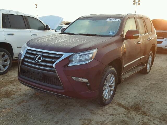 JTJBM7FX0H5159946 - 2017 LEXUS GX BURGUNDY photo 2