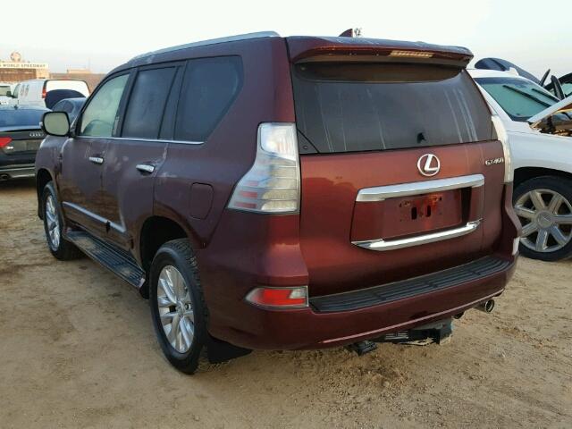 JTJBM7FX0H5159946 - 2017 LEXUS GX BURGUNDY photo 3