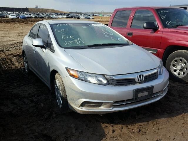 2HGFB2F94CH519950 - 2012 HONDA CIVIC EXL SILVER photo 1