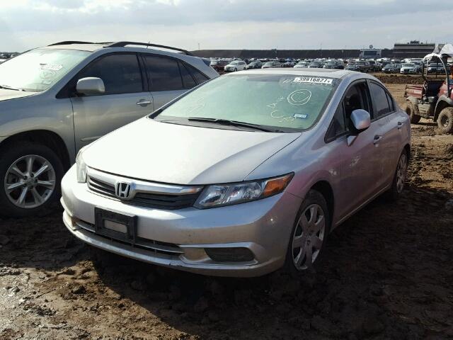 2HGFB2F94CH519950 - 2012 HONDA CIVIC EXL Күміс фото 2