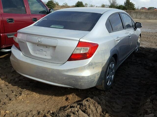 2HGFB2F94CH519950 - 2012 HONDA CIVIC EXL Күміс фото 4