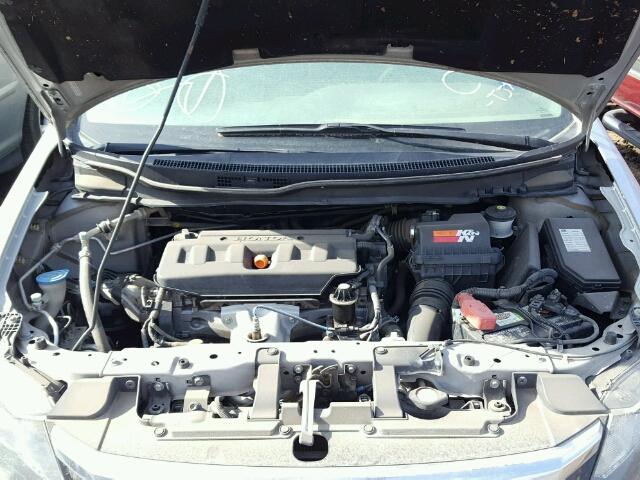 2HGFB2F94CH519950 - 2012 HONDA CIVIC EXL SILVER photo 7