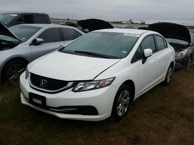 19XFB2F55EE002022 - 2014 HONDA CIVIC WHITE photo 2