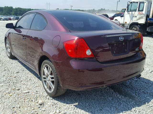 JTKDE167960126467 - 2006 TOYOTA SCION TC MAROON photo 3