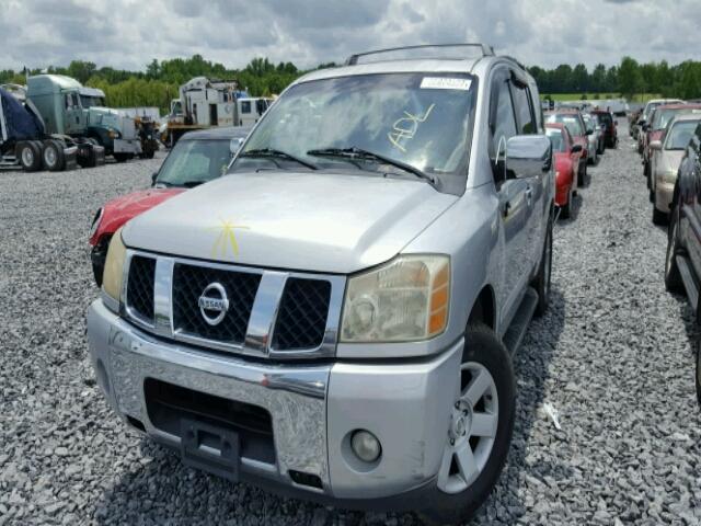 5N1AA08A34N714966 - 2004 NISSAN ARMADA SE SILVER photo 2