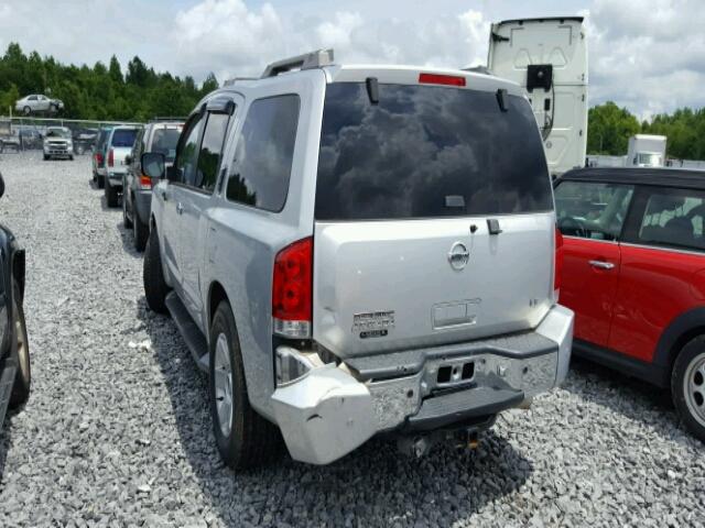 5N1AA08A34N714966 - 2004 NISSAN ARMADA SE SILVER photo 3