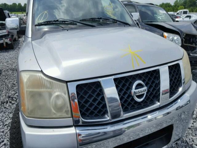 5N1AA08A34N714966 - 2004 NISSAN ARMADA SE SILVER photo 9