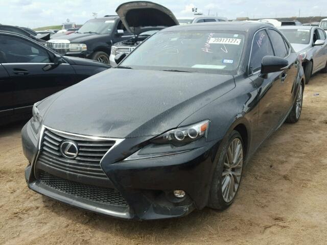 JTHBF1D24F5073018 - 2015 LEXUS IS 250 BLACK photo 2