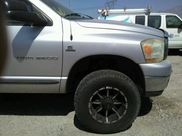 3D7KS28CX6G122906 - 2006 DODGE RAM 2500 S SILVER photo 9