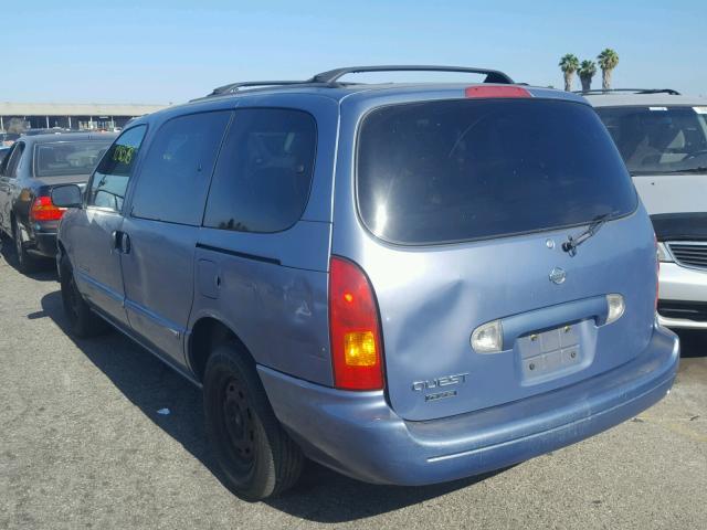 4N2XN11T4YD823904 - 2000 NISSAN QUEST SE BLUE photo 3