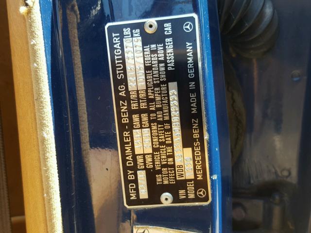 WDBAB33A6DB029533 - 1983 MERCEDES-BENZ 300 DT BLUE photo 10