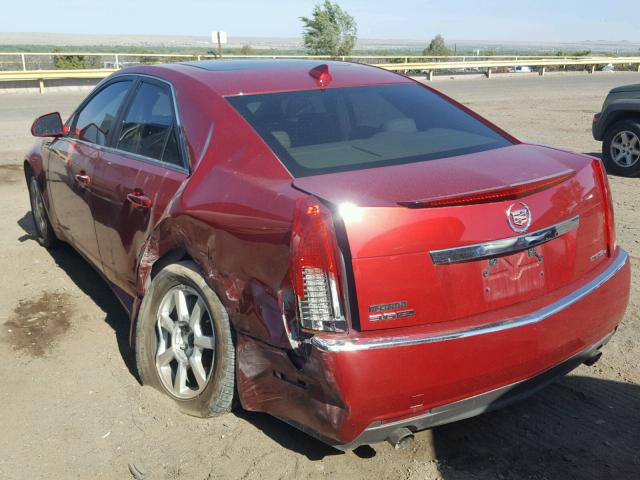 1G6DS57V590165309 - 2009 CADILLAC CTS HI FEA RED photo 3