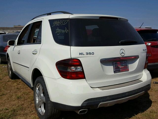 4JGBB86E08A396176 - 2008 MERCEDES-BENZ ML WHITE photo 3