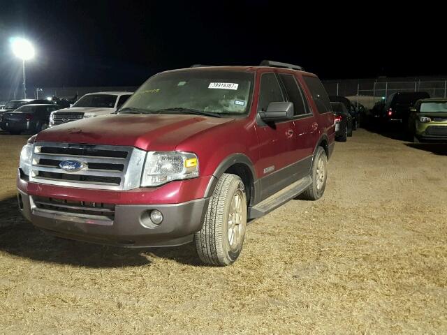 1FMFU15507LA38583 - 2007 FORD EXPEDITION RED photo 2