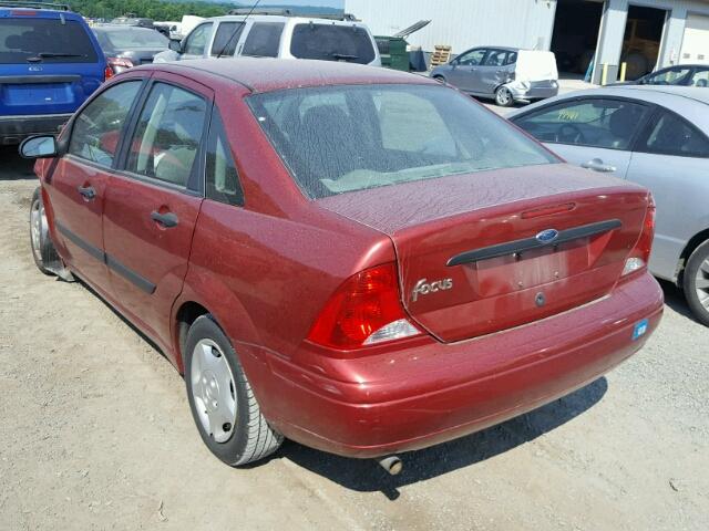 1FAFP33P91W140715 - 2001 FORD FOCUS LX RED photo 3