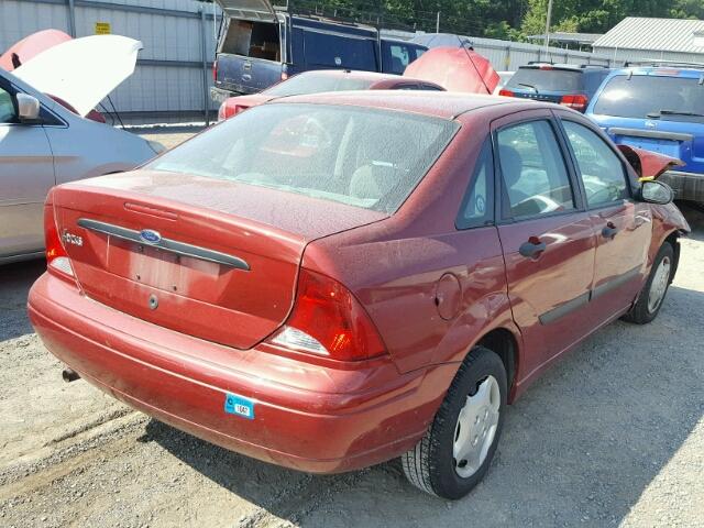 1FAFP33P91W140715 - 2001 FORD FOCUS LX RED photo 4