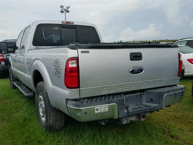 1FT7W2BT3CEB57027 - 2012 FORD F250 SILVER photo 3